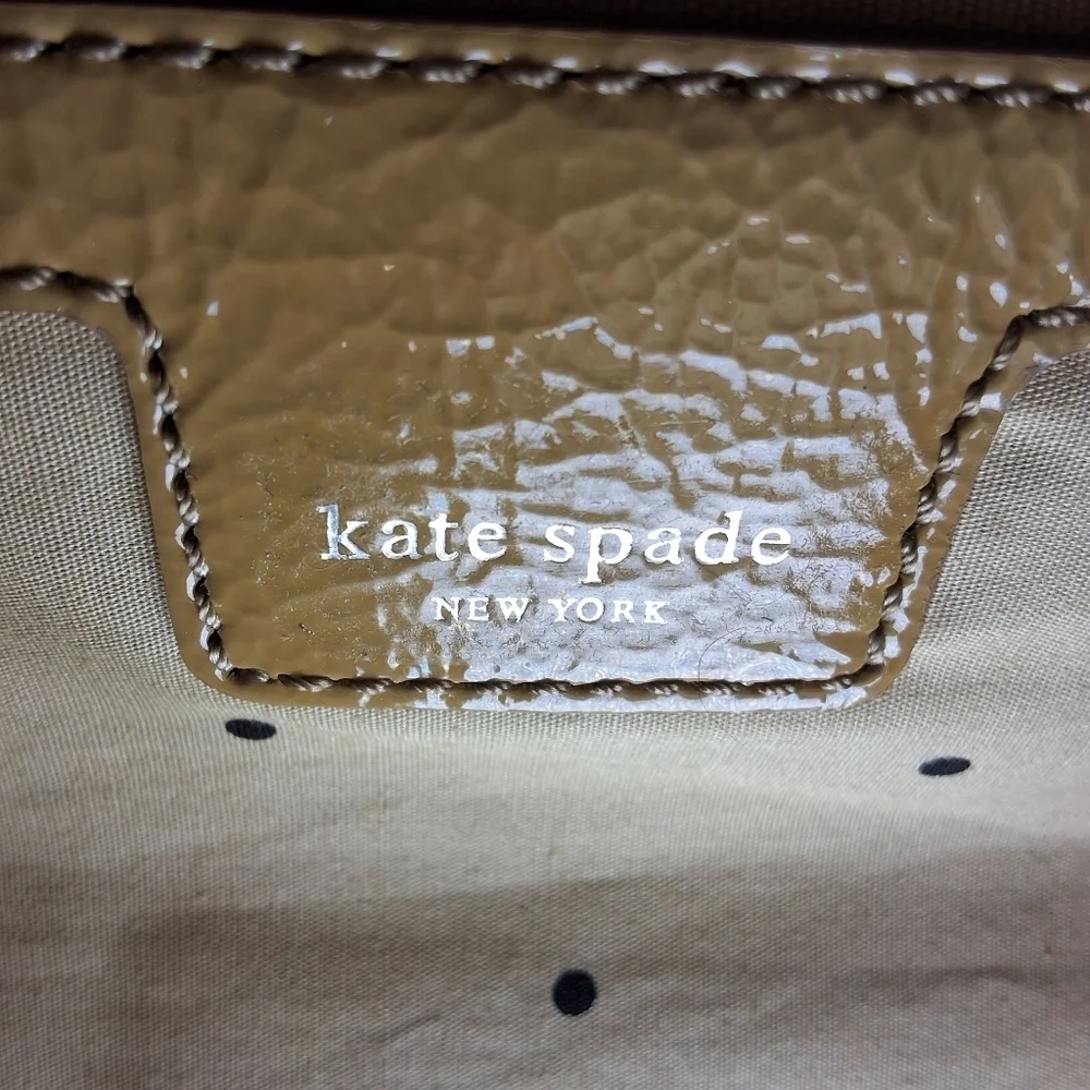Kate Spade Doris Tweed Patent Leather Turnlock Tote